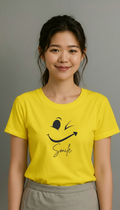 Yellow Smile Graphic T-Shirt