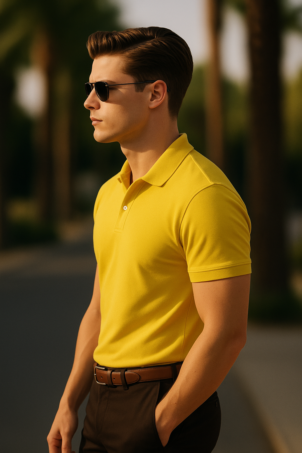 Classic Yellow Polo T-Shirt