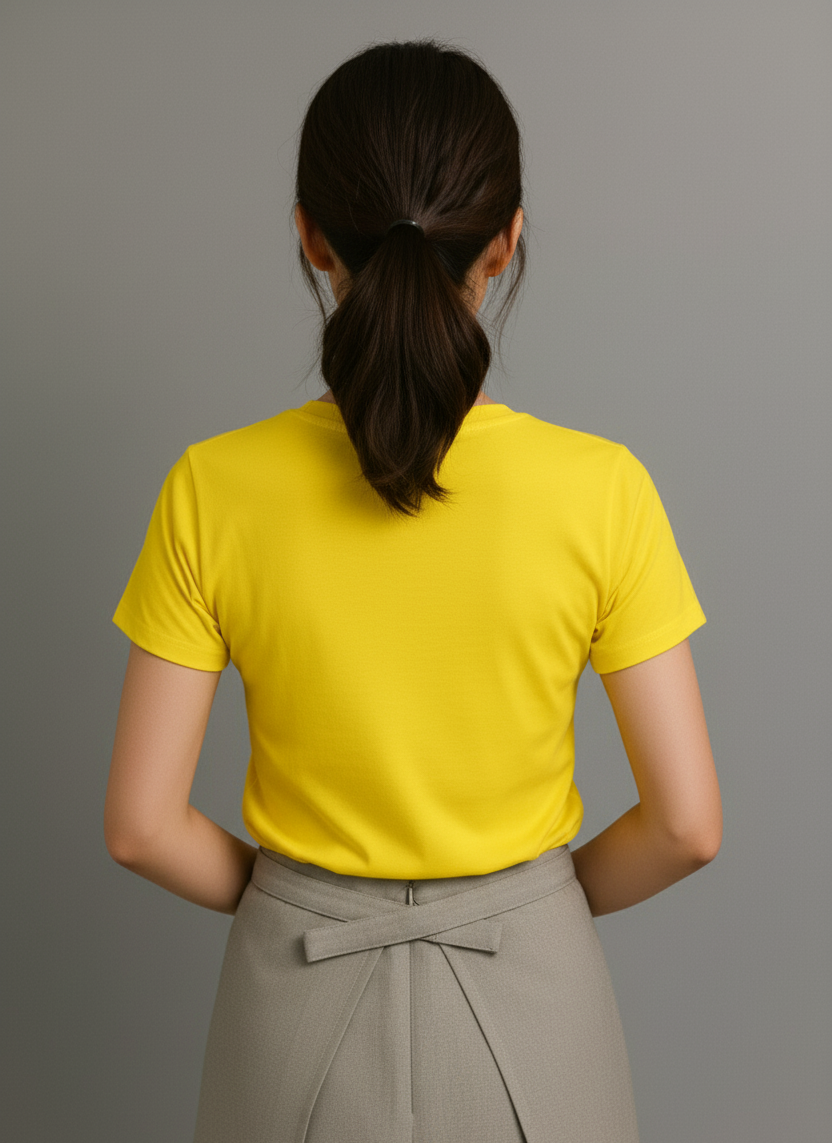 Yellow Smile Graphic T-Shirt