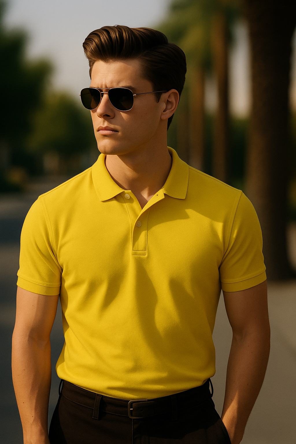 Classic Yellow Polo T-Shirt