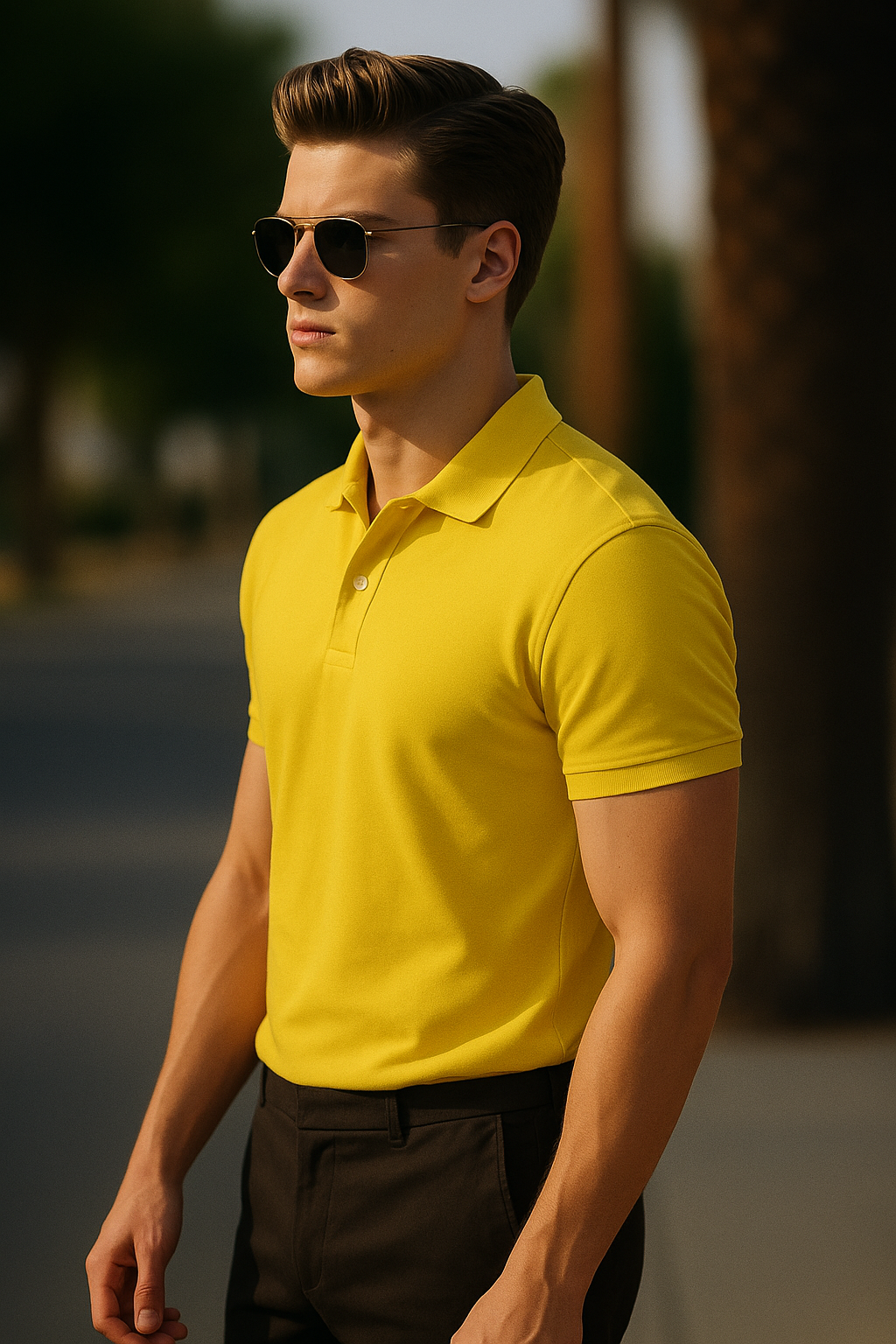 Classic Yellow Polo T-Shirt