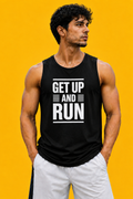 Men's “Get Up and Run” Graphic Gym Tank Top