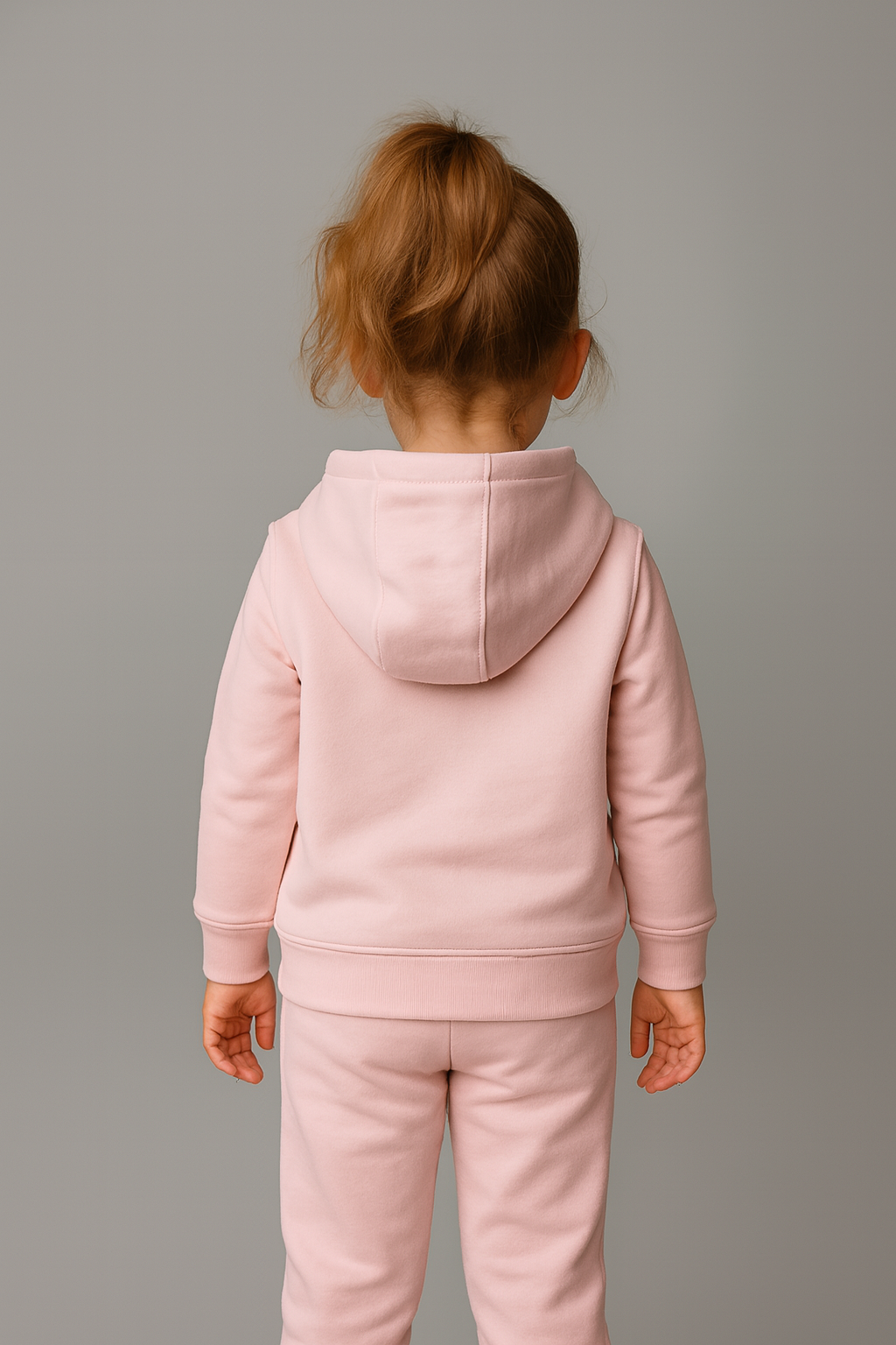 Pink Teddy Bear Printed Hoodie